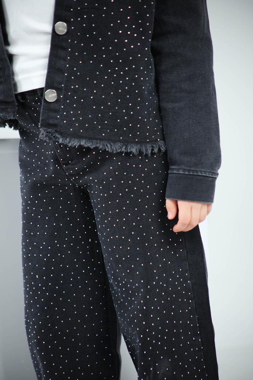 ✨ Ensemble Jeans Fillette Bling Bling ✨