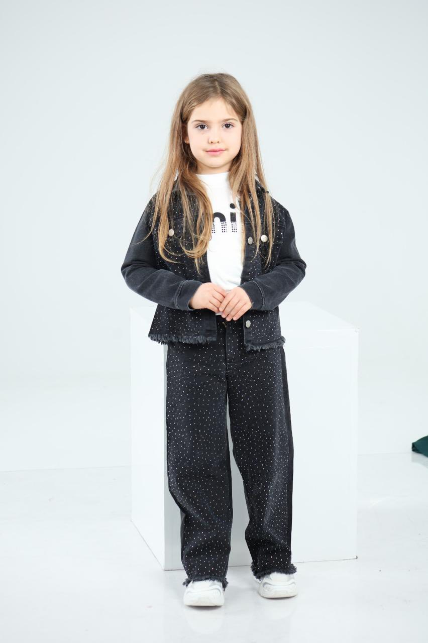 ✨ Ensemble Jeans Fillette Bling Bling ✨